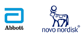 Abbott and Novo Nordisk logos